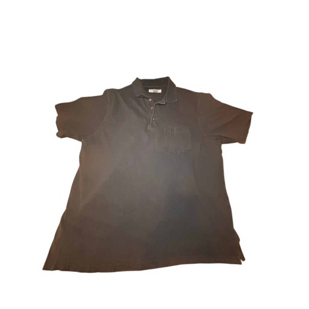VTG‎ Grand Slam Mens Polo Shirt Golf Black Ribbed Short Sleeve Pocket Solid XL